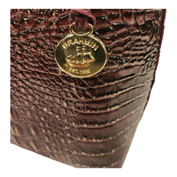 nwt BRAHMIN Duxbury Satchel Sunset Melbourne with detachable crossbody strap - Picture 6 of 16